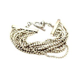 Multi-Strand Beaded Toggle Bracelet